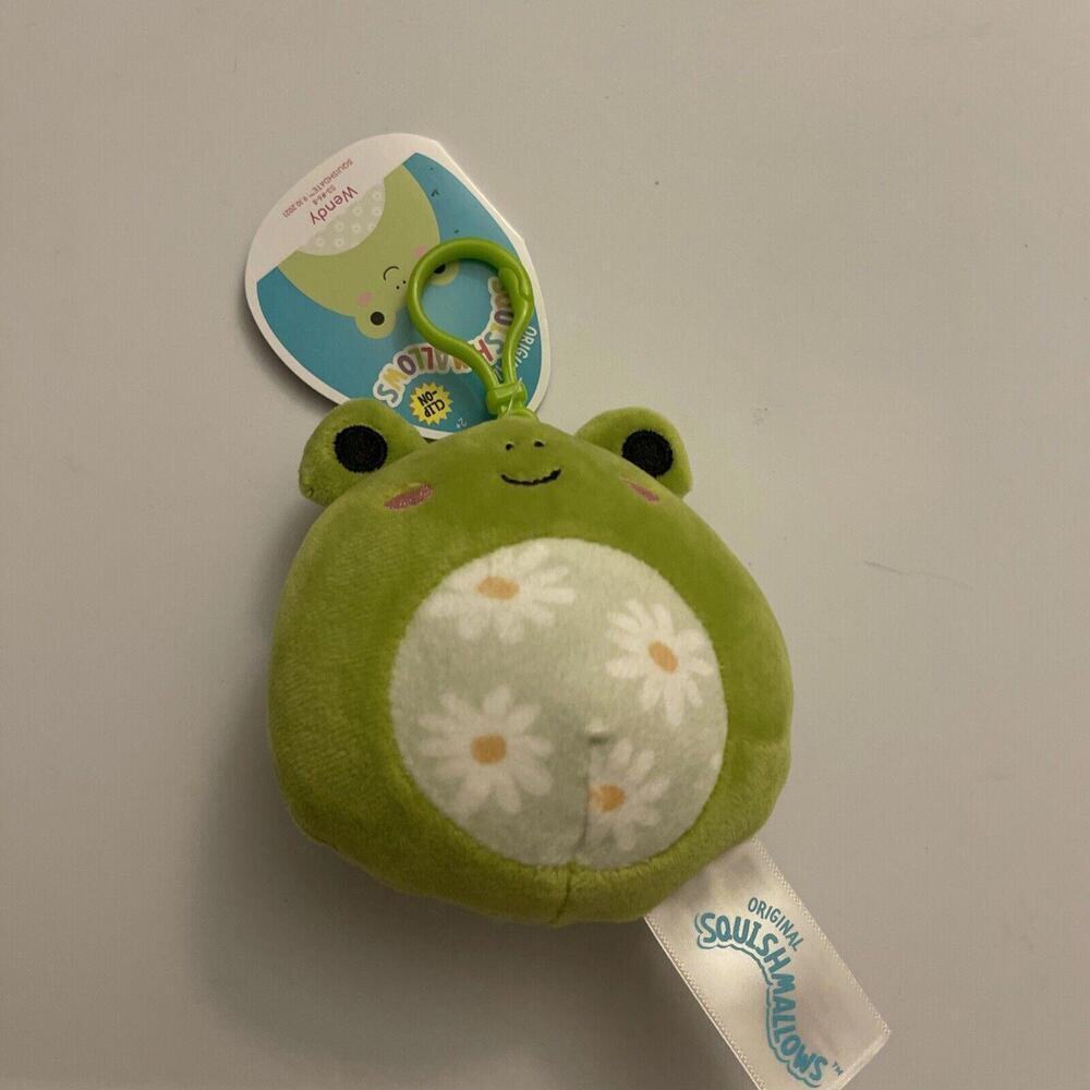 WENDY Squishmallow Easter Frog Wendy Clip-On 3.5" Spring 2022 Brand New NWT